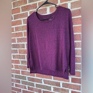 Small Plum Old Navy Long Sleeve Basic Top